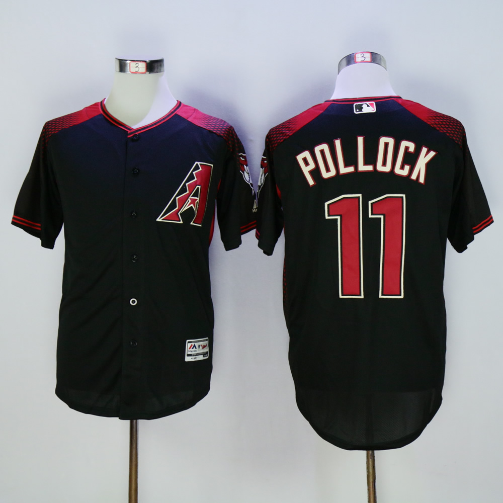 Men Arizona Diamondback #11 Pollock Black MLB Jerseys->arizona diamondback->MLB Jersey